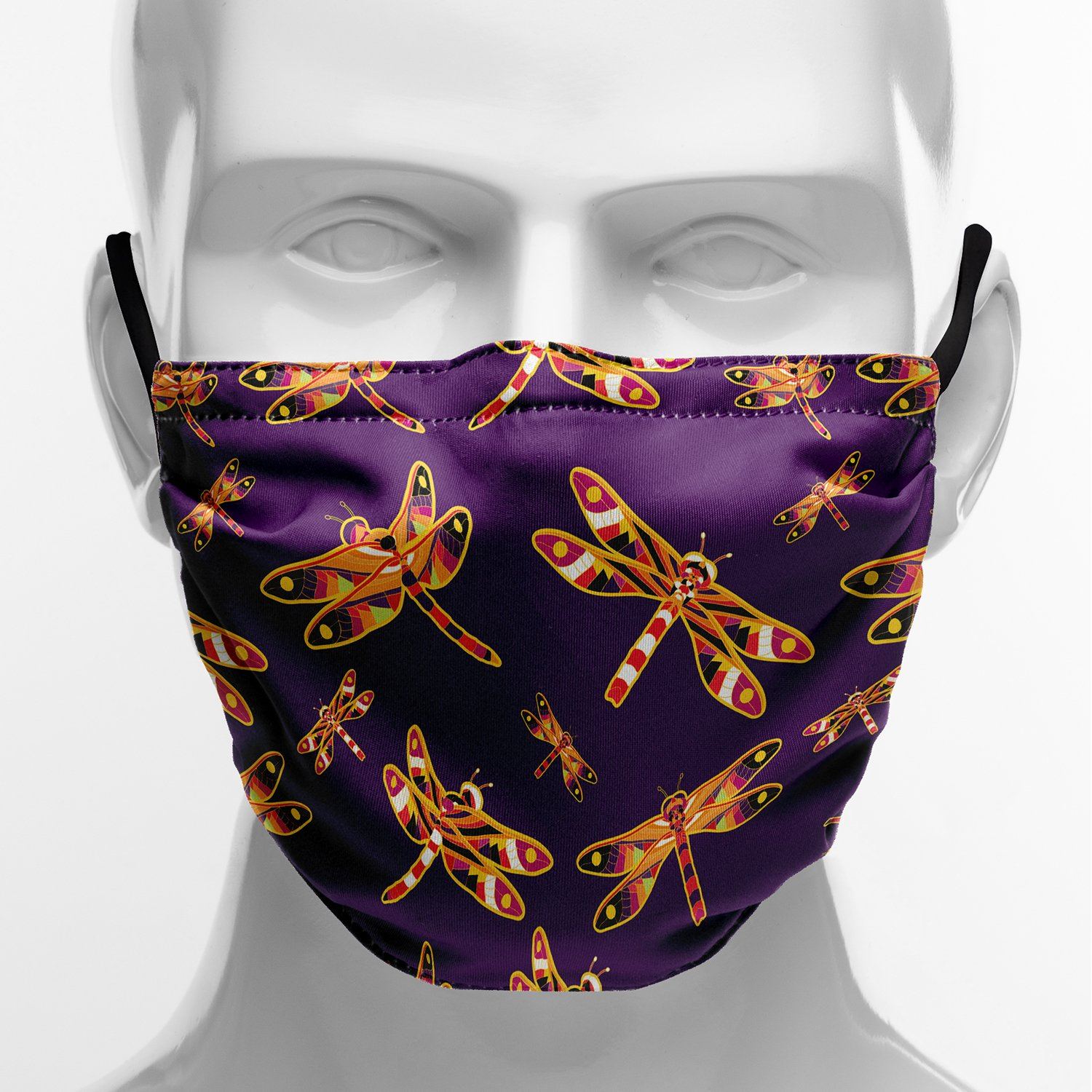 Gathering Yellow Purple Face Cover Herman