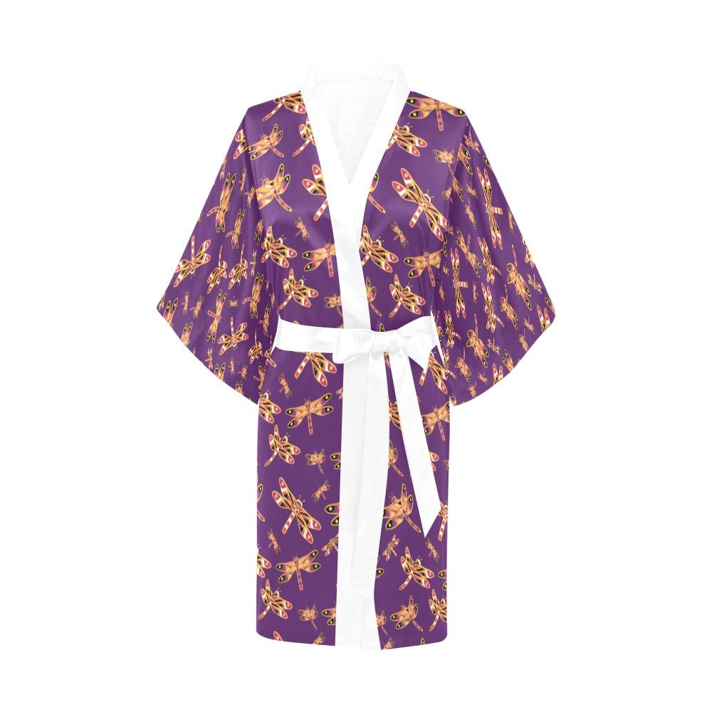 Gathering Yellow Purple Kimono Robe Artsadd