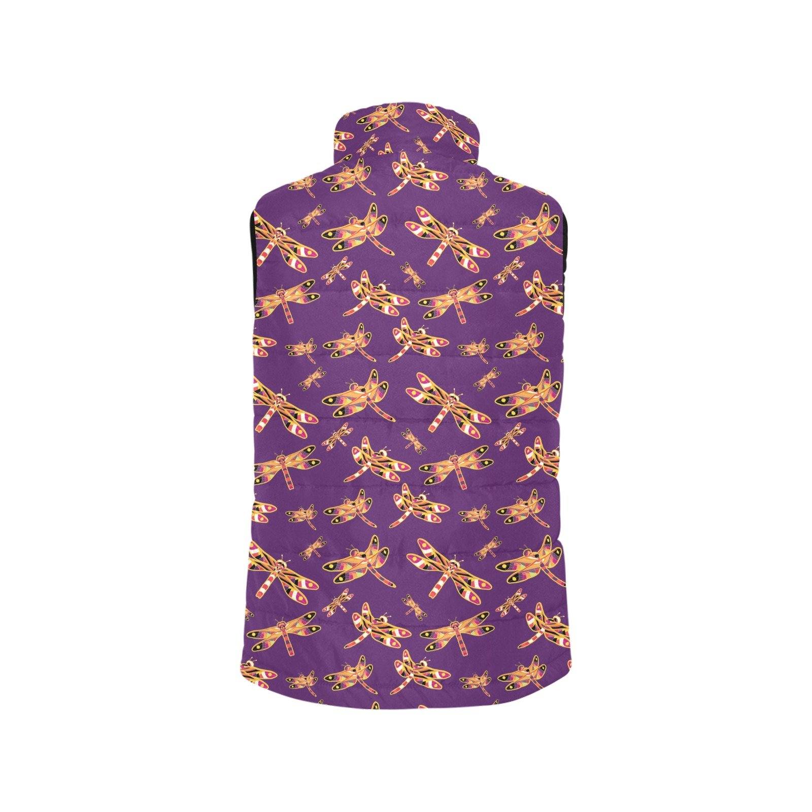 Gathering Yellow Purple Men's Padded Vest Jacket (Model H44) Men's Padded Vest Jacket (H44) e-joyer