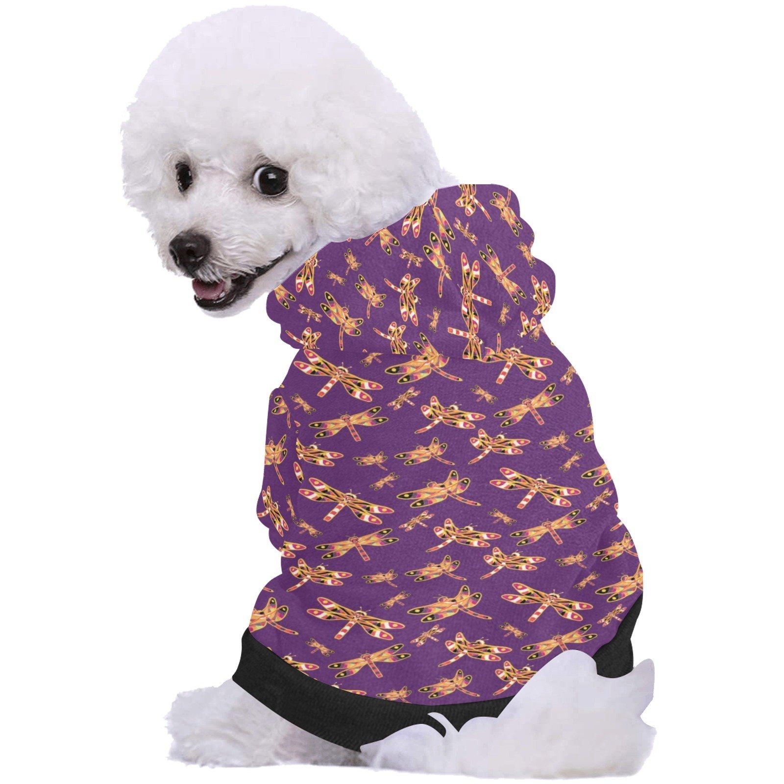 Gathering Yellow Purple Pet Dog Hoodie Pet Dog Hoodie e-joyer