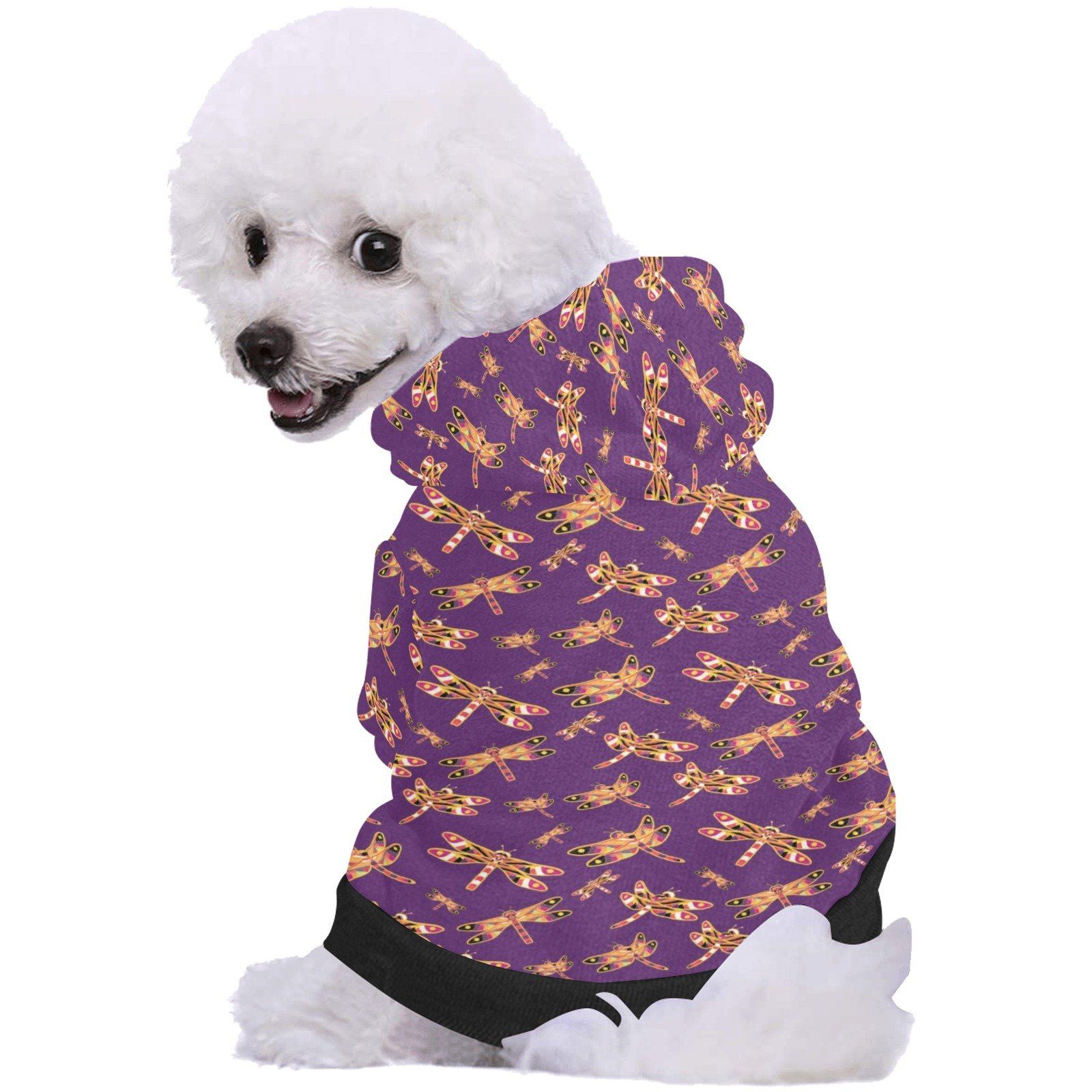 Gathering Yellow Purple Pet Dog Hoodie Pet Dog Hoodie e-joyer 