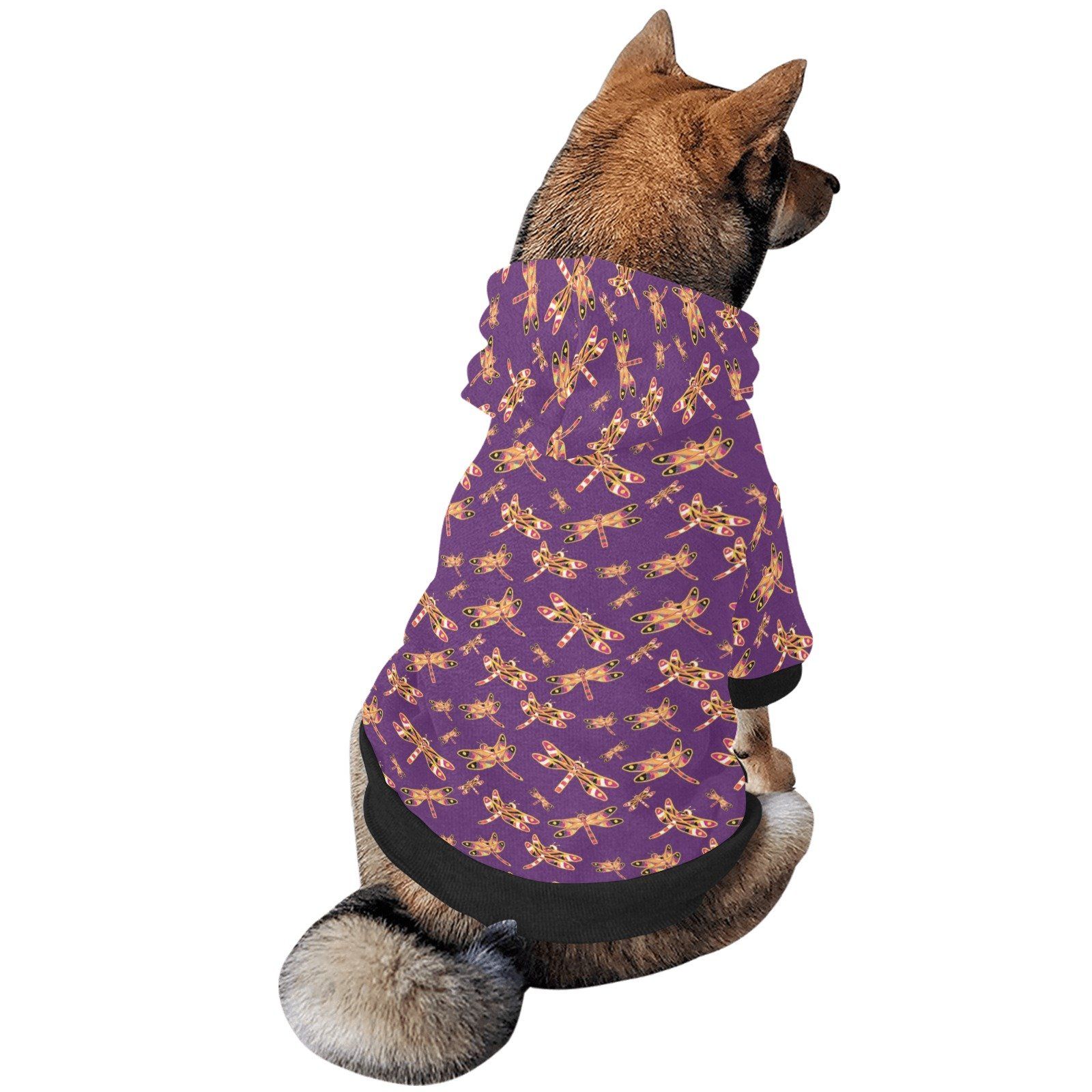 Gathering Yellow Purple Pet Dog Hoodie Pet Dog Hoodie e-joyer