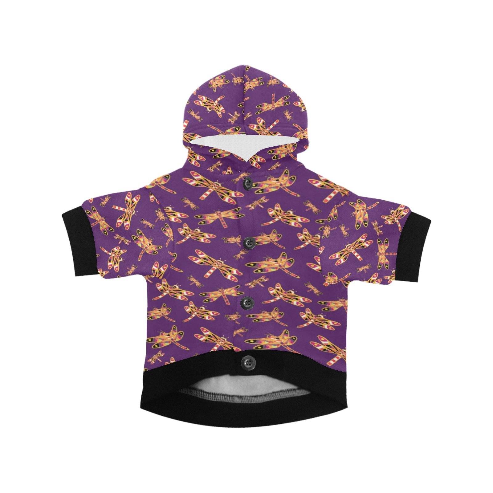 Gathering Yellow Purple Pet Dog Hoodie Pet Dog Hoodie e-joyer