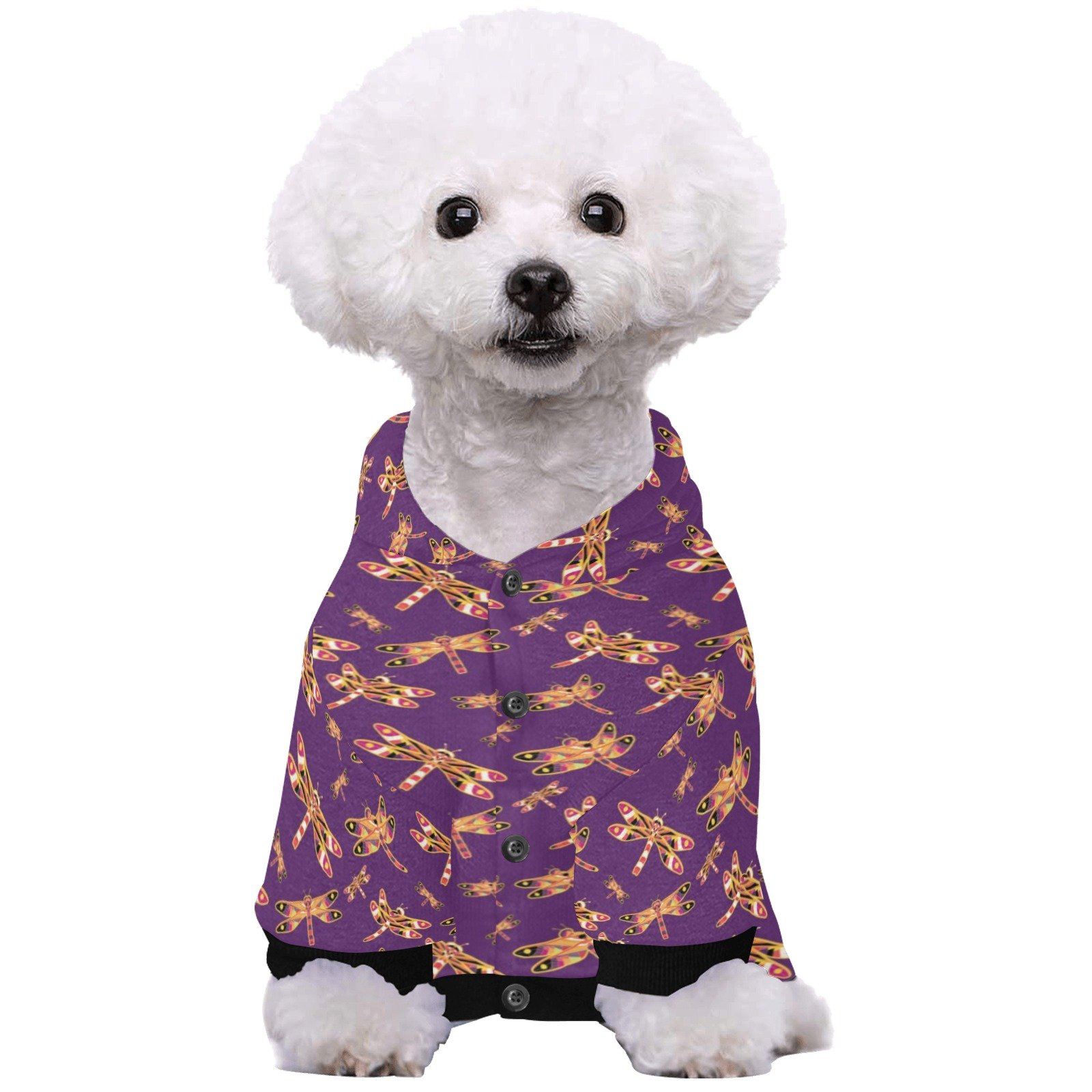Gathering Yellow Purple Pet Dog Hoodie Pet Dog Hoodie e-joyer
