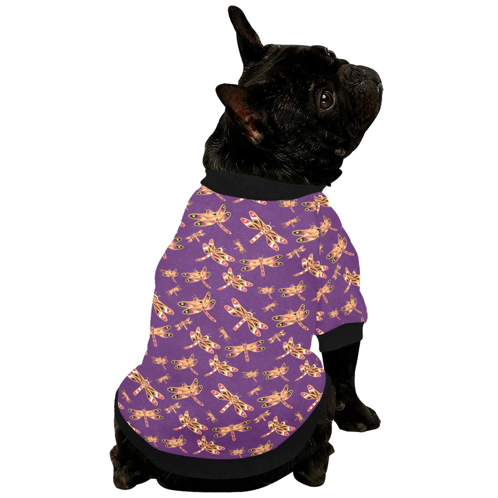 Gathering Yellow Purple Pet Dog Round Neck Shirt Pet Dog Round Neck Shirt e-joyer 