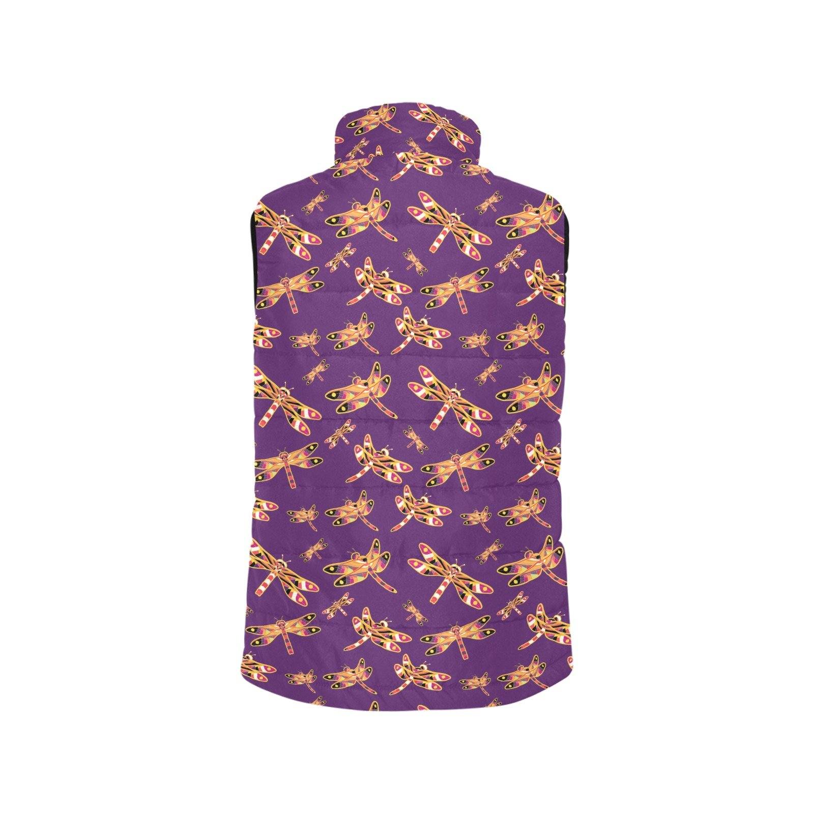 Gathering Yellow Purple Women's Padded Vest Jacket (Model H44) Women's Padded Vest Jacket (H44) e-joyer