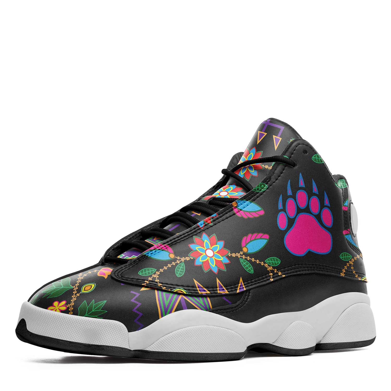 Geometric Floral Fall Black Isstsokini Athletic Shoes Herman