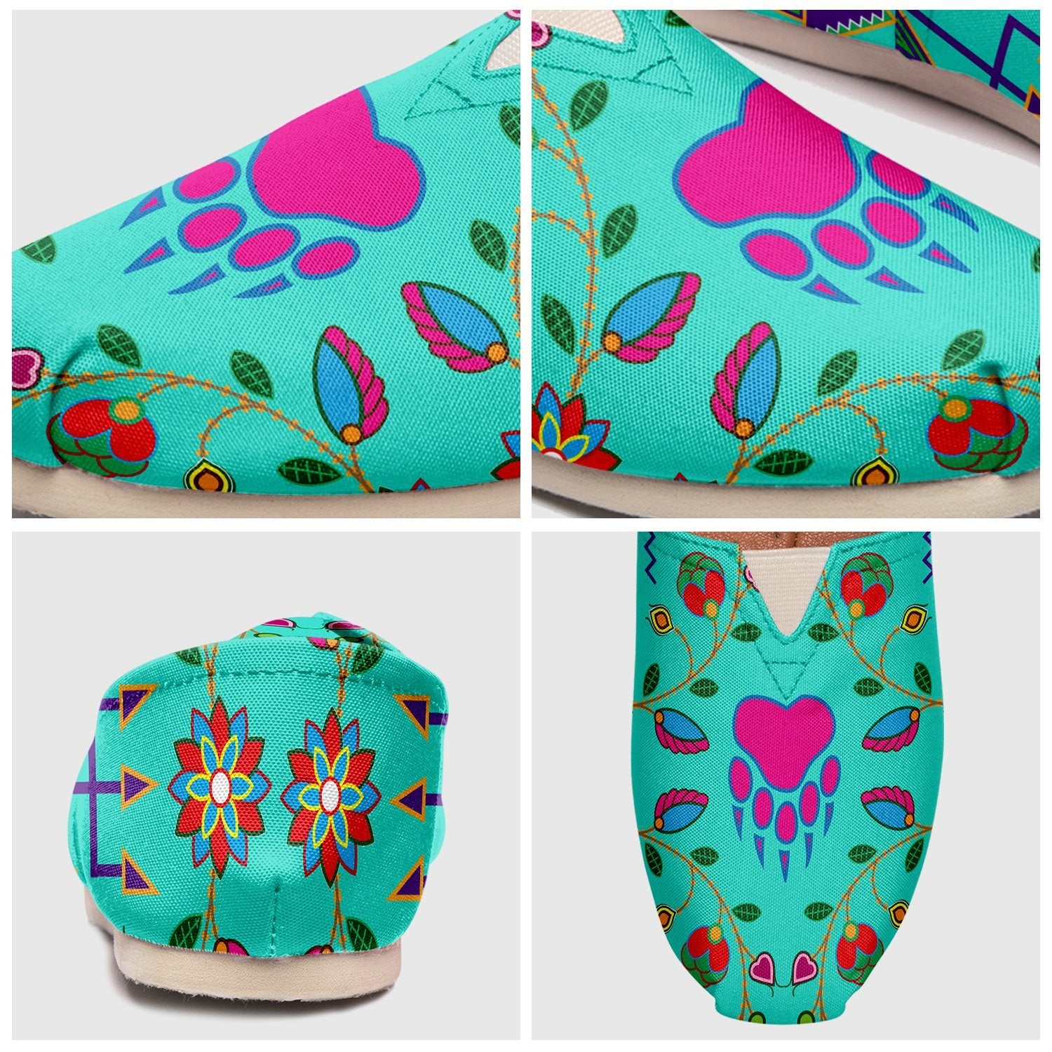 Geometric Floral Fall Sky Casual Unisex Slip On Shoe Herman