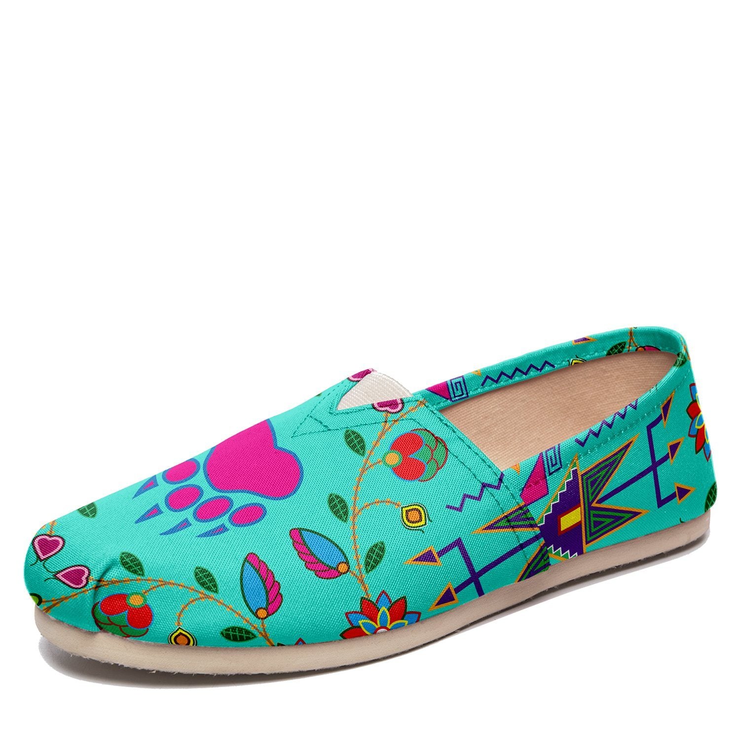 Geometric Floral Fall Sky Casual Unisex Slip On Shoe Herman