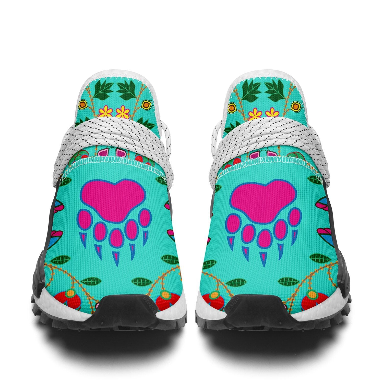 Geometric Floral Fall Sky Okaki Sneakers Shoes 49 Dzine