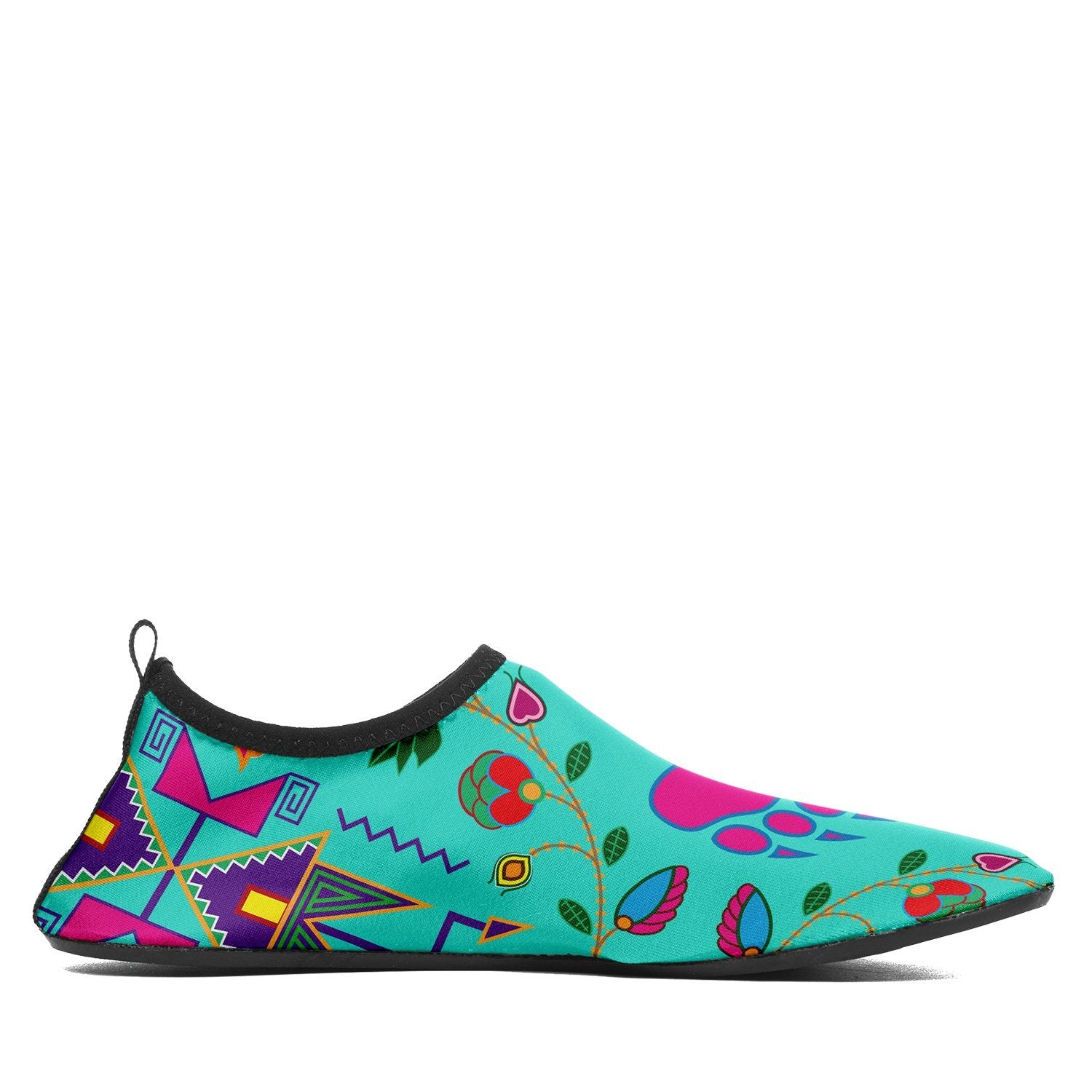 Geometric Floral Fall Sky Sockamoccs Slip On Shoes 49 Dzine