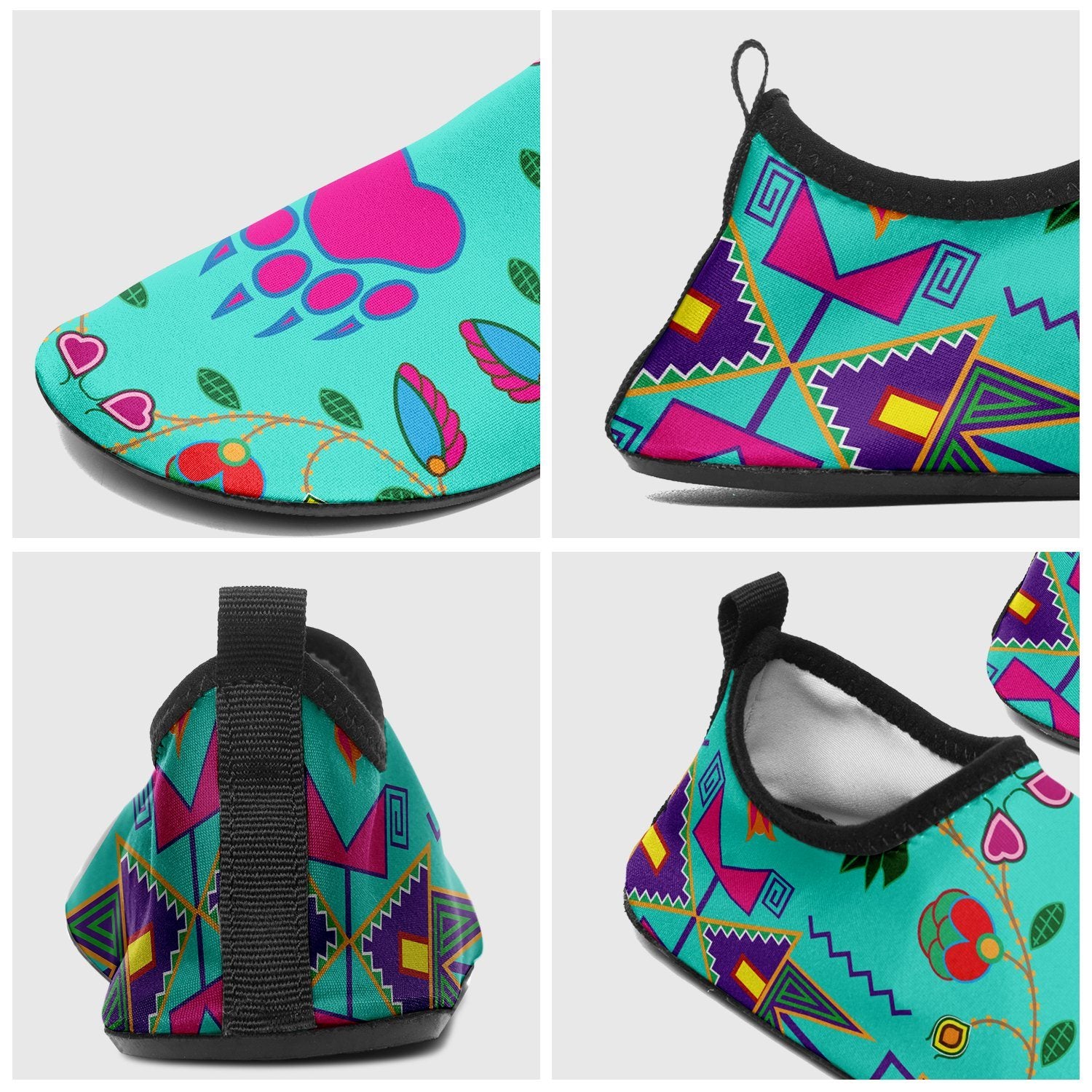 Geometric Floral Fall Sky Sockamoccs Slip On Shoes 49 Dzine