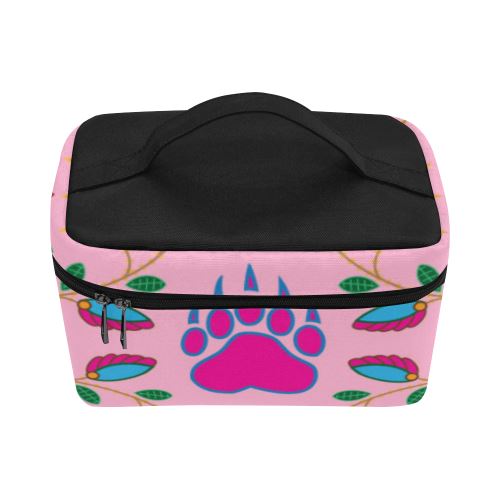 Geometric Floral Fall-Sunset Cosmetic Bag/Large (Model 1658) Cosmetic Bag e-joyer