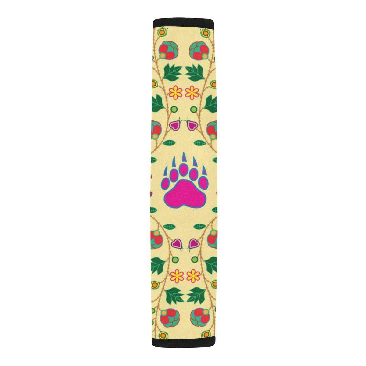 Geometric Floral Fall - Vanilla Car Seat Belt Cover 7''x12.6'' Car Seat Belt Cover 7''x12.6'' e-joyer