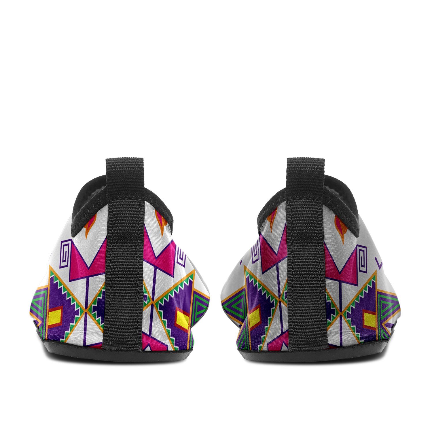 Geometric Floral Fall White Sockamoccs Slip On Shoes 49 Dzine