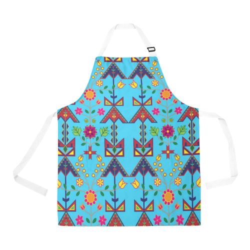 Geometric Floral Spring All Over Print Apron All Over Print Apron e-joyer