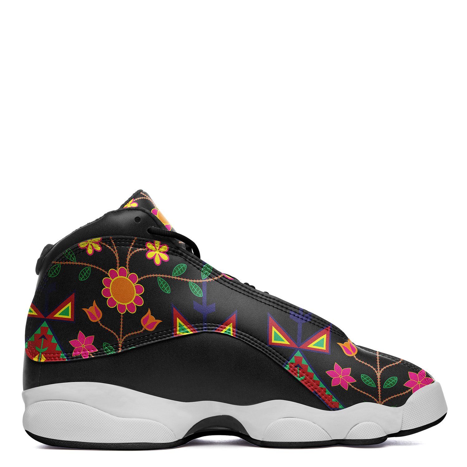 Geometric Floral Spring Black Isstsokini Athletic Shoes Herman