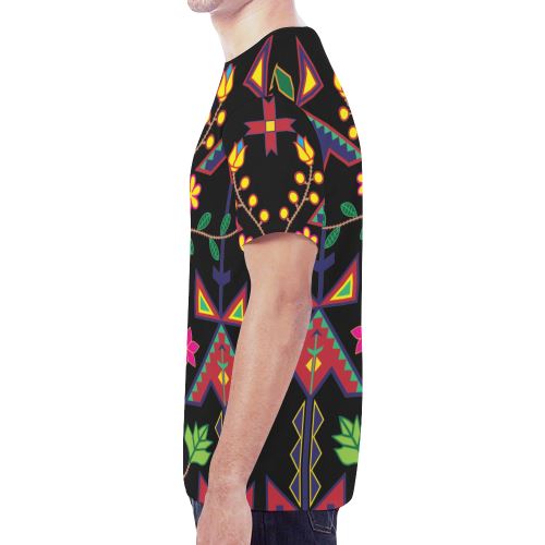 Geometric Floral Spring New All Over Print T-shirt for Men (Model T45) New All Over Print T-shirt for Men (T45) e-joyer