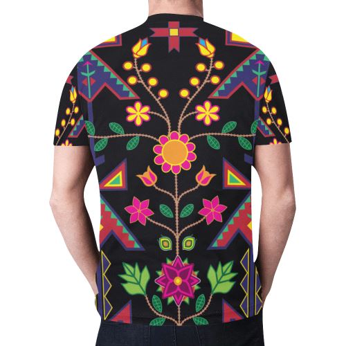 Geometric Floral Spring New All Over Print T-shirt for Men (Model T45) New All Over Print T-shirt for Men (T45) e-joyer