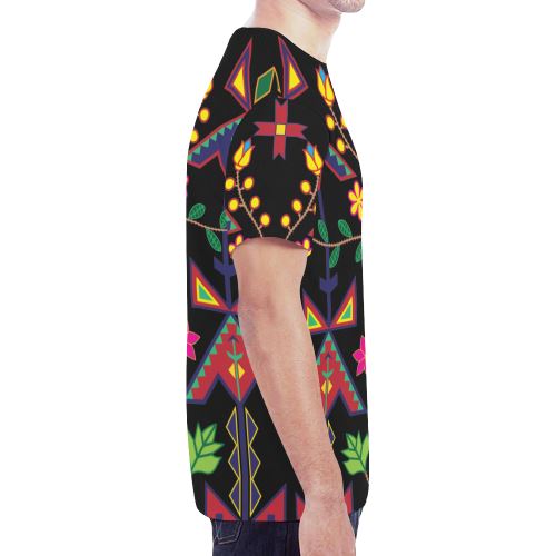 Geometric Floral Spring New All Over Print T-shirt for Men (Model T45) New All Over Print T-shirt for Men (T45) e-joyer