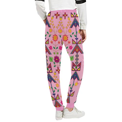 Geometric Floral Spring Sunset Women's All Over Print Sweatpants (Model L11) Women's All Over Print Sweatpants (L11) e-joyer