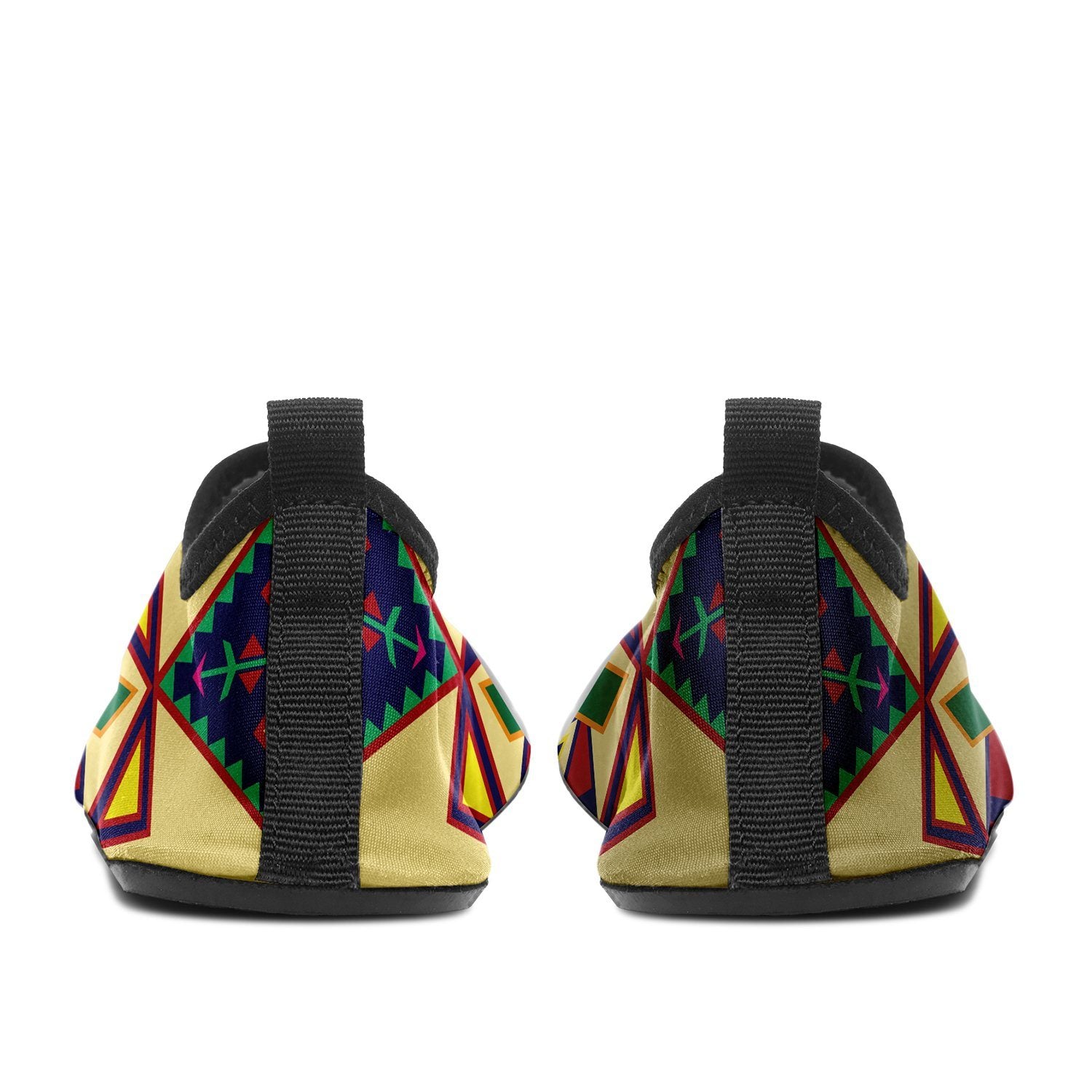 Geometric Floral Spring Vanilla Sockamoccs Slip On Shoes 49 Dzine