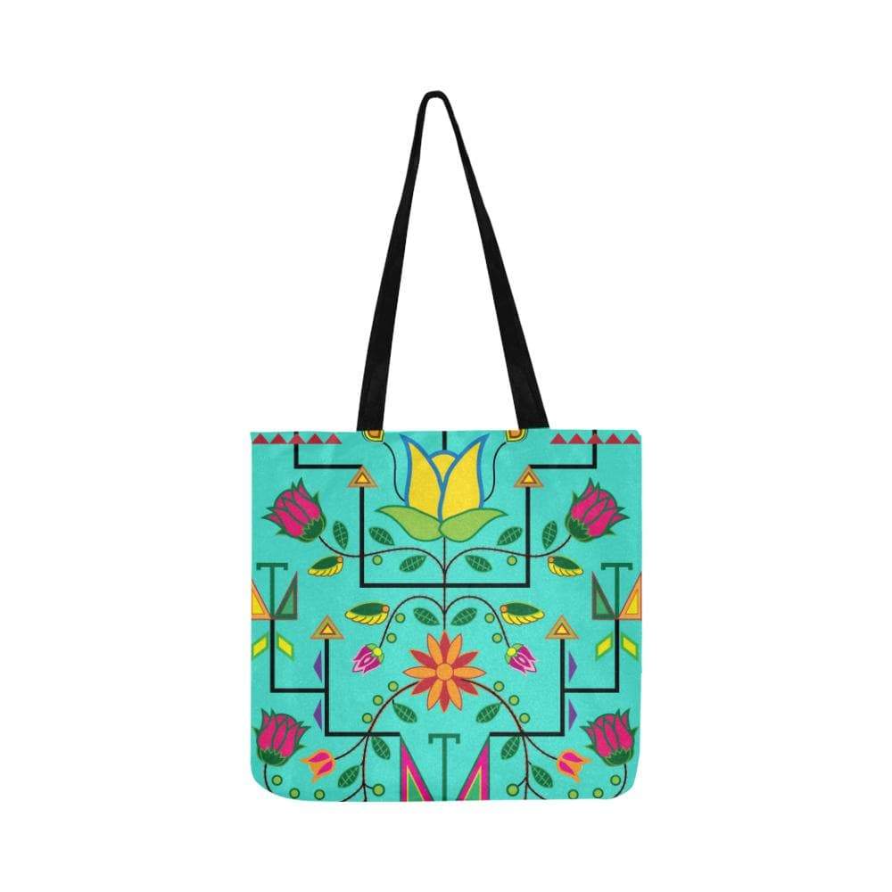 Geometric Floral Summer-Sky Reusable Shopping Bag Model 1660 (Two sides) Shopping Tote Bag (1660) e-joyer