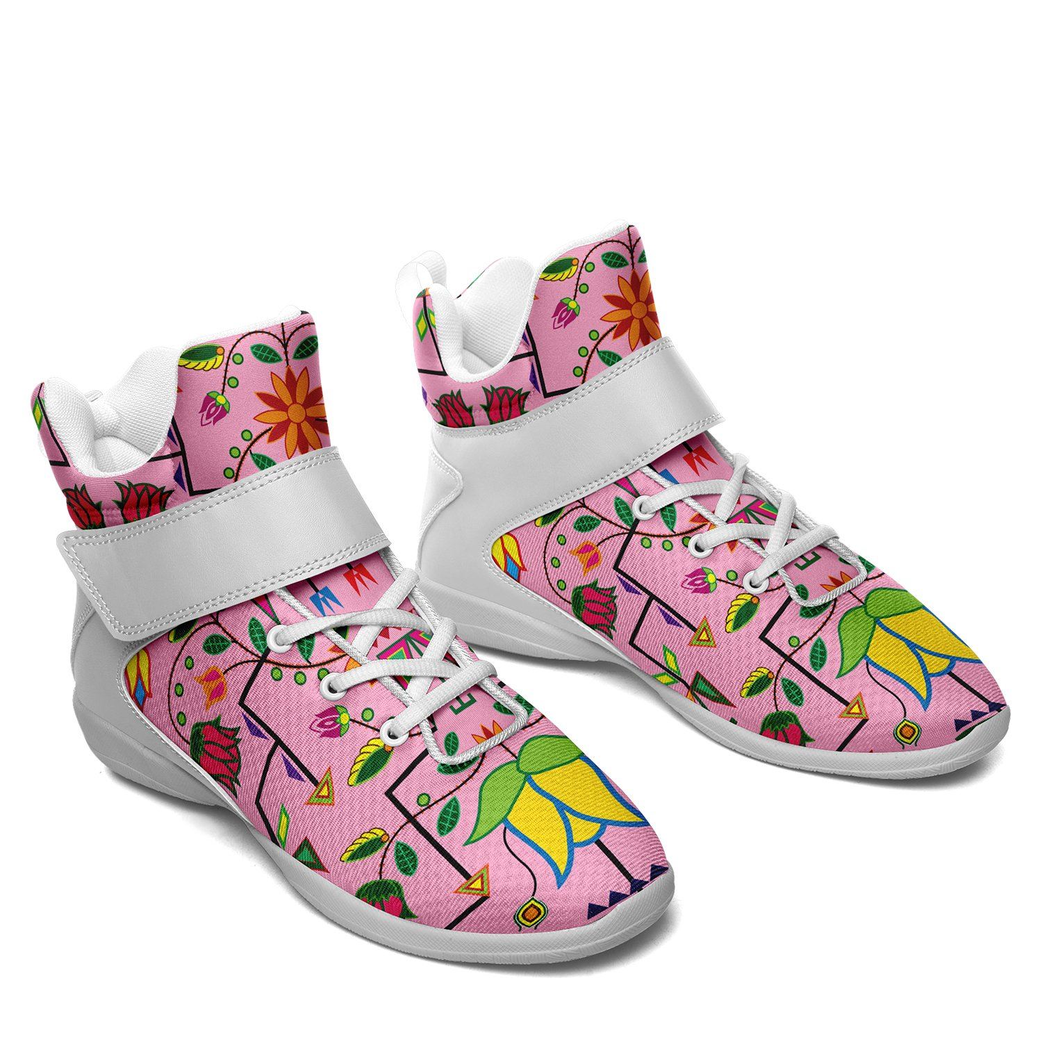 Geometric Floral Summer Sunset Ipottaa Basketball / Sport High Top Shoes 49 Dzine