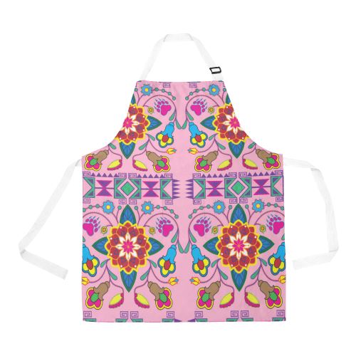 Geometric Floral Winter-Sunset All Over Print Apron All Over Print Apron e-joyer