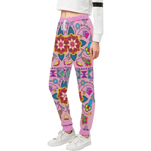 Geometric Floral Winter-Sunset Women's All Over Print Sweatpants (Model L11) Women's All Over Print Sweatpants (L11) e-joyer