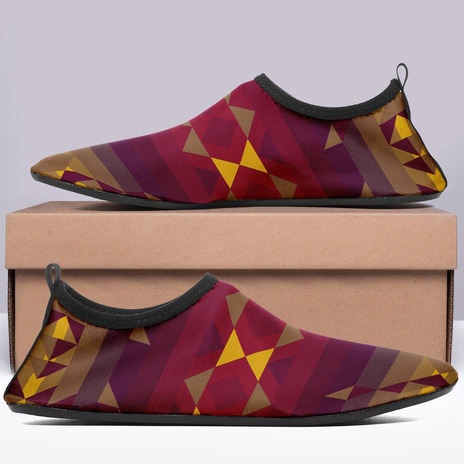 Gold Wool Kid's Sockamoccs Slip On Shoes Herman