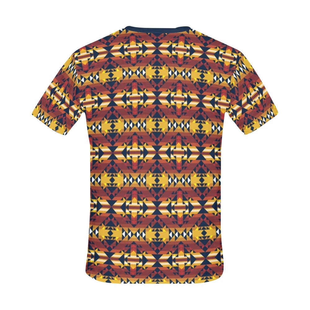 Golden Clouds All Over Print T-Shirt for Men (USA Size) (Model T40) All Over Print T-Shirt for Men (T40) e-joyer