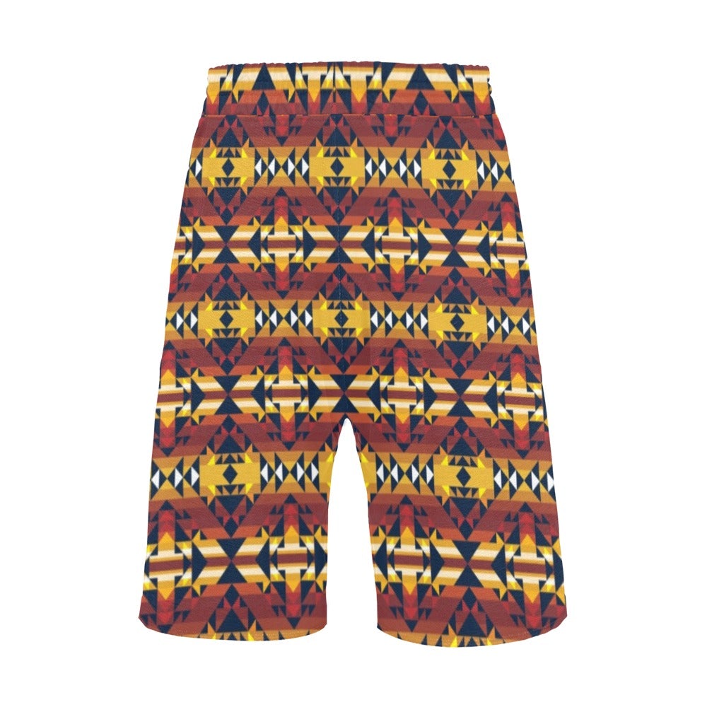 Golden Clouds Men's All Over Print Casual Shorts (Model L23) short e-joyer