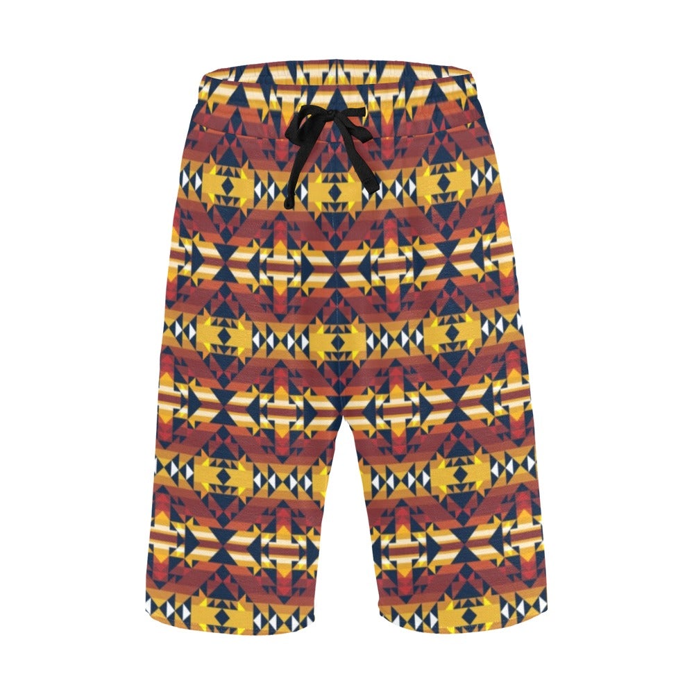 Golden Clouds Men's All Over Print Casual Shorts (Model L23) short e-joyer