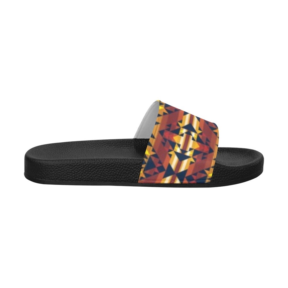 Golden Clouds Men's Slide Sandals (Model 057) sandals e-joyer