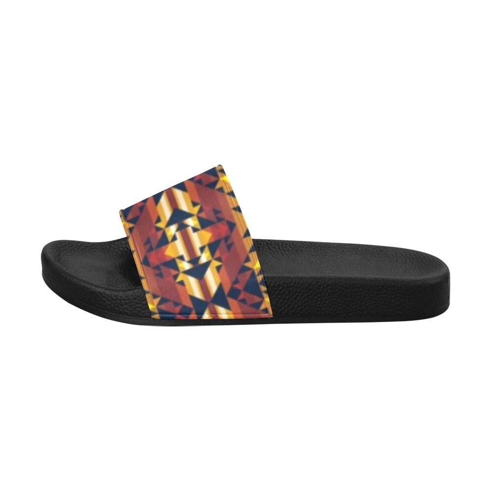 Golden Clouds Men's Slide Sandals (Model 057) sandals e-joyer