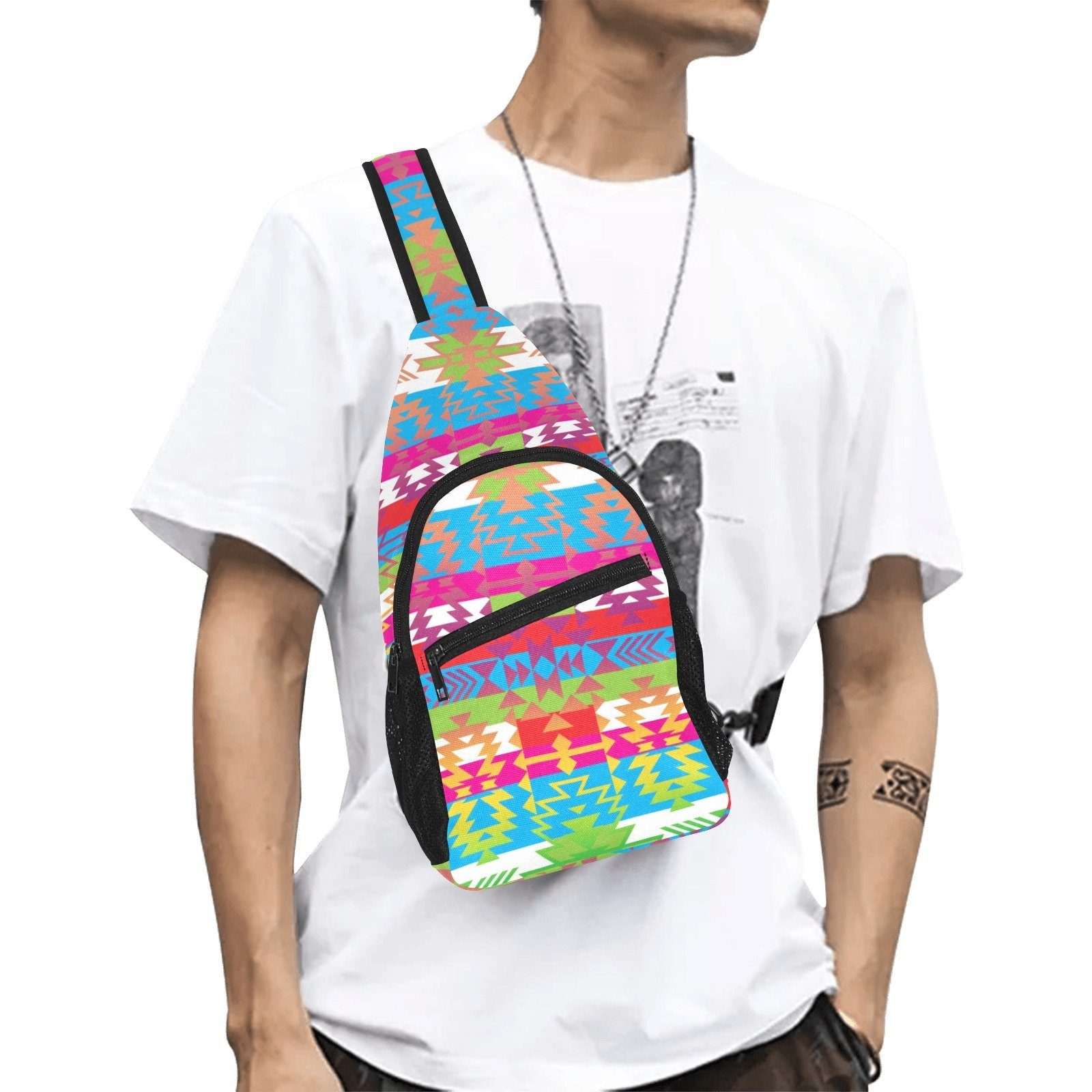 Grand Entry All Over Print Chest Bag (Model 1719) All Over Print Chest Bag (1719) e-joyer