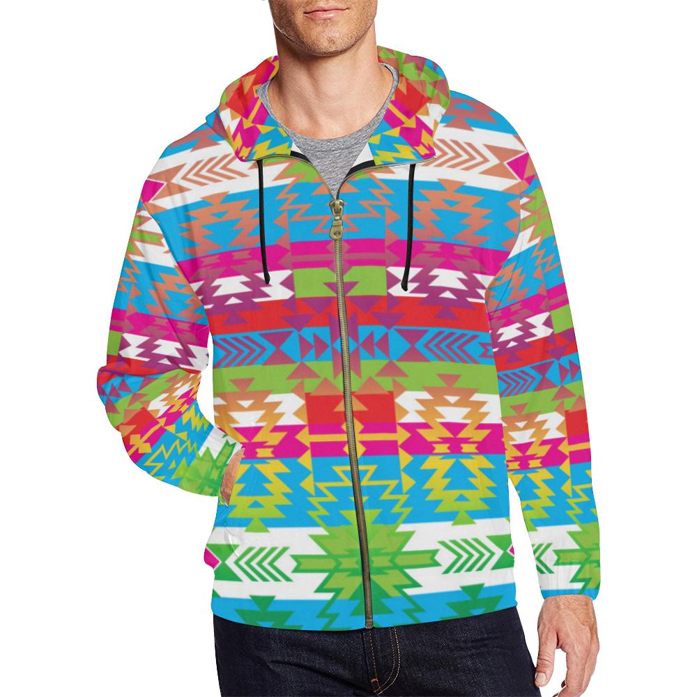 Grand Entry All Over Print Full Zip Hoodie for Men (Model H14) All Over Print Full Zip Hoodie for Men (H14) e-joyer
