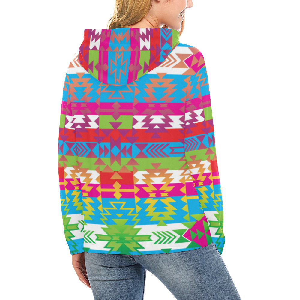 Grand Entry All Over Print Hoodie for Women (USA Size) (Model H13) All Over Print Hoodie for Women (H13) e-joyer