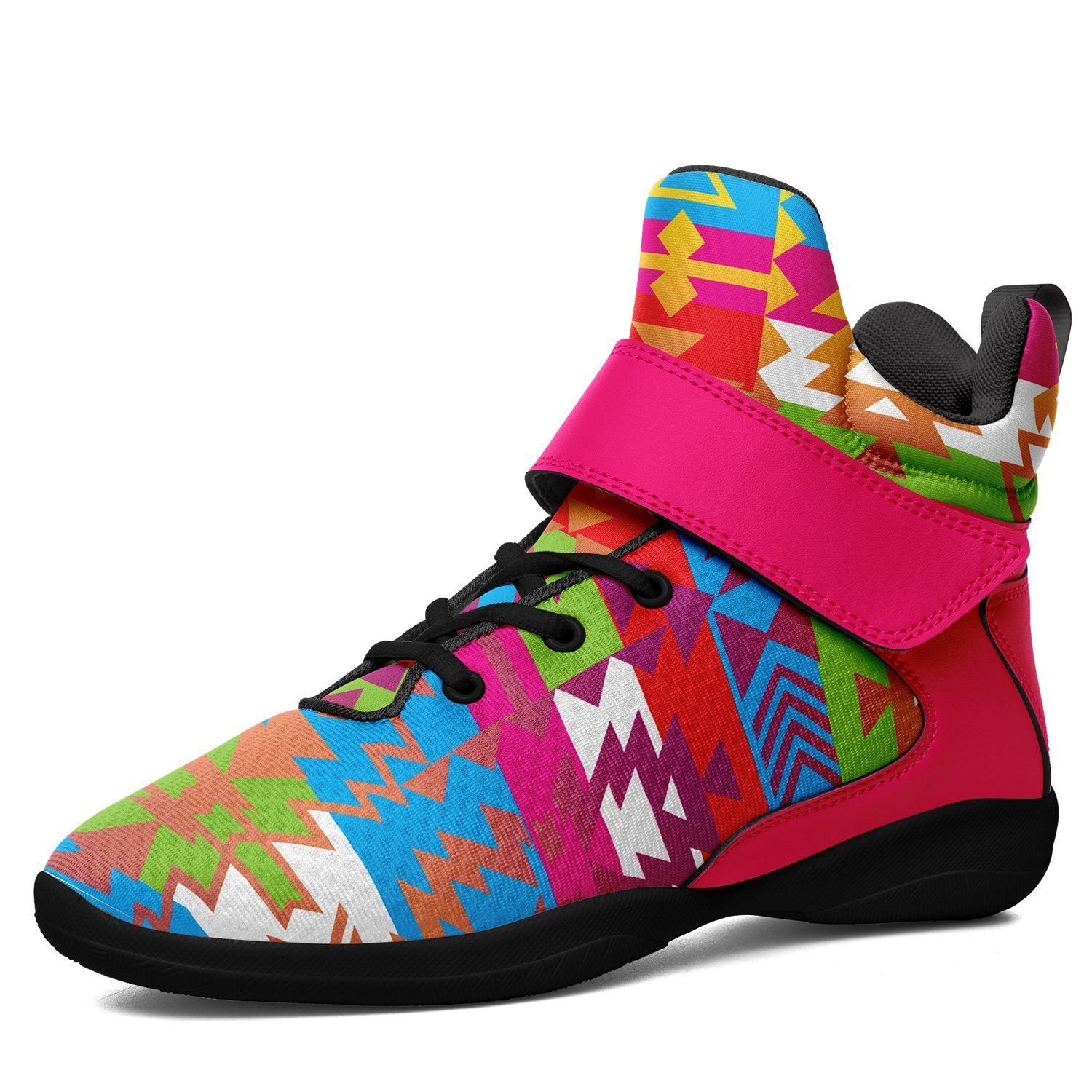 Grand Entry Ipottaa Basketball / Sport High Top Shoes - Black Sole 49 Dzine US Men 7 / EUR 40 Black Sole with Pink Strap
