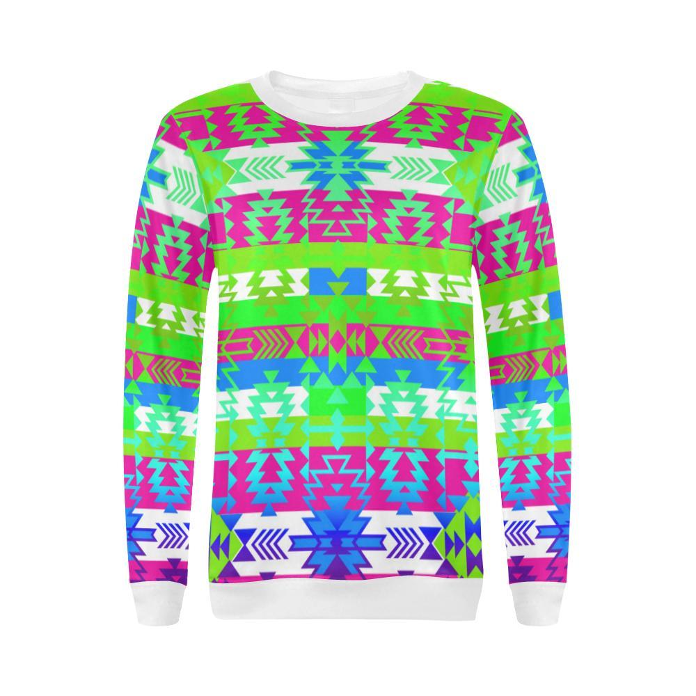 Grand Entry Jingle All Over Print Crewneck Sweatshirt for Women (Model H18) Crewneck Sweatshirt for Women (H18) e-joyer