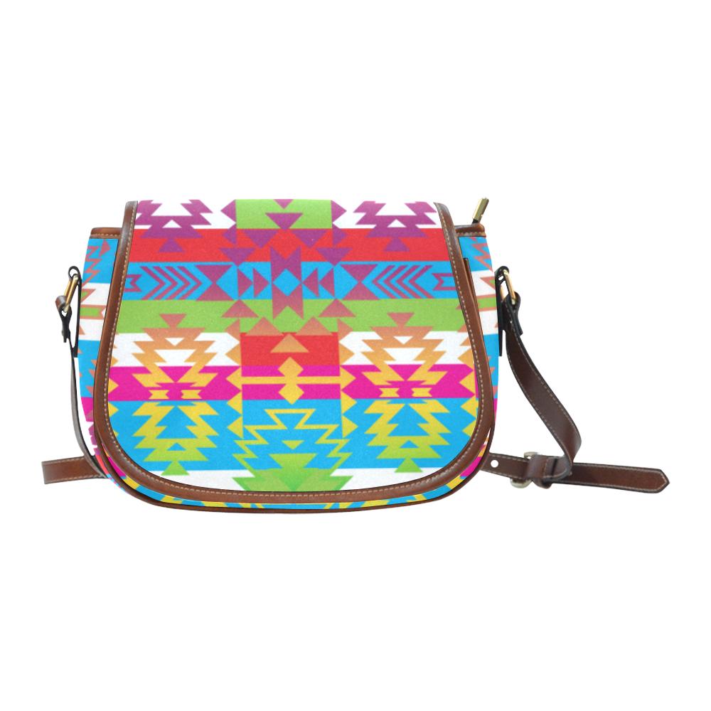Grand Entry Saddle Bag/Small (Model 1649) Full Customization Saddle Bag/Small (Full Customization) e-joyer