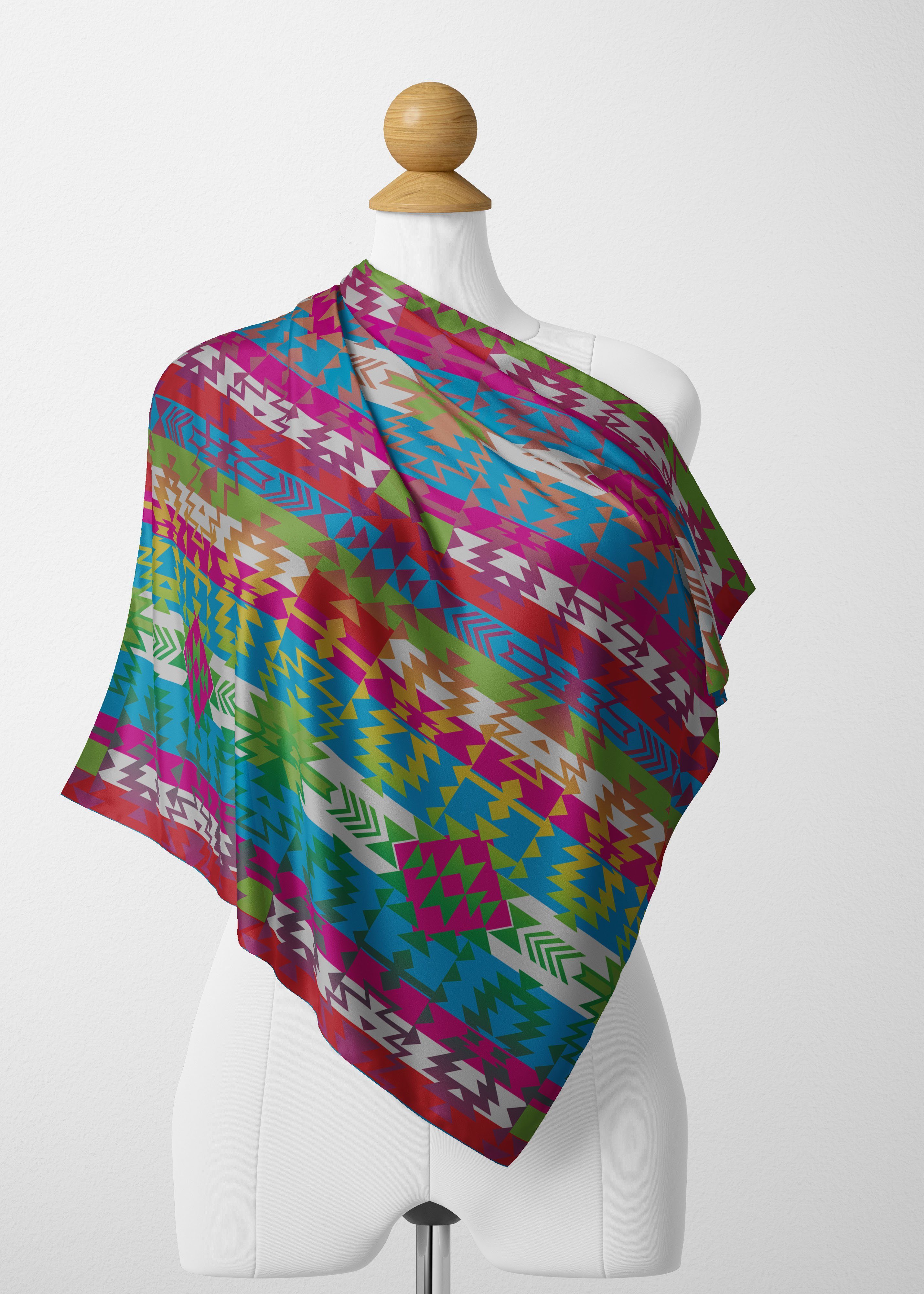 Grand Entry Satin Shawl Scarf 49 Dzine