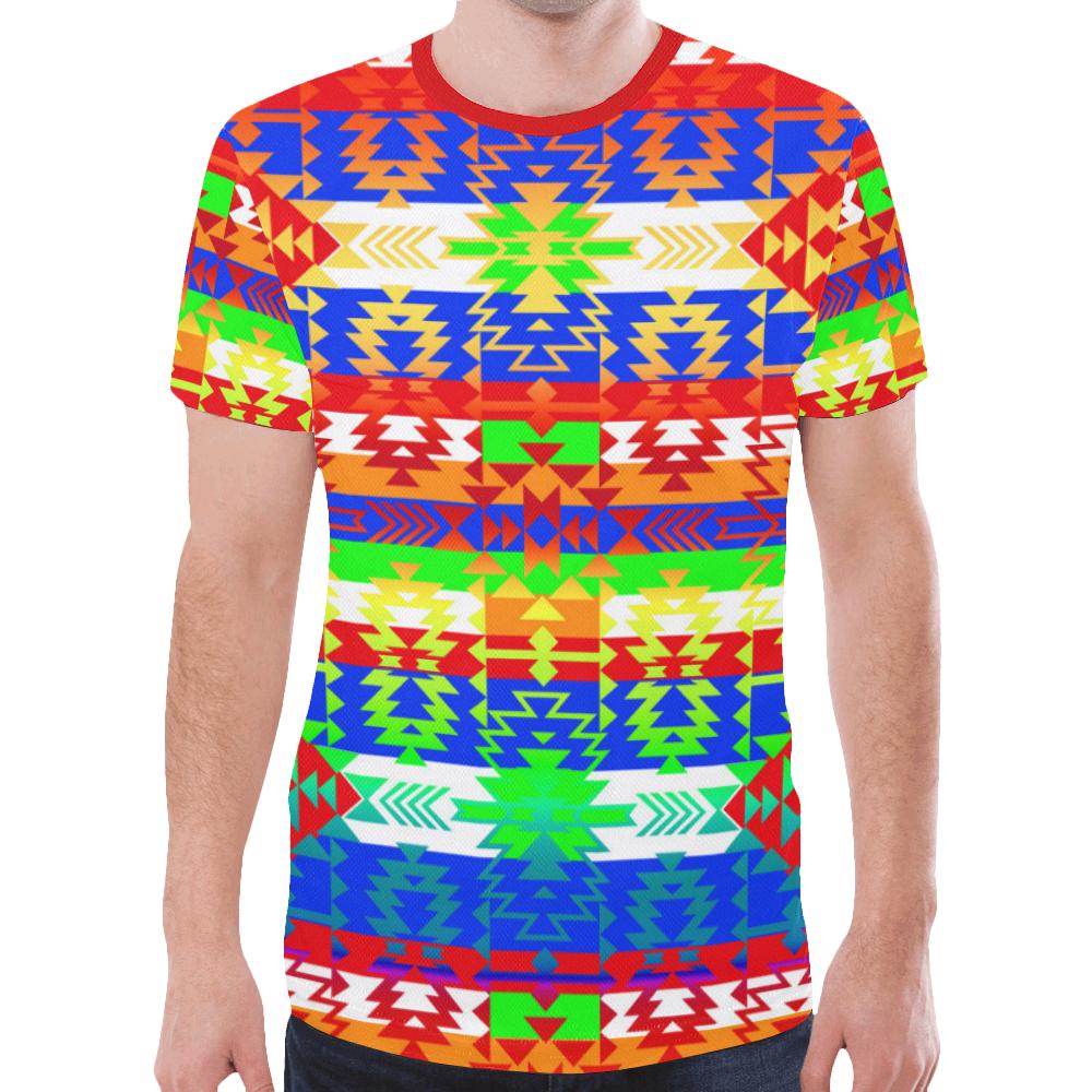 Grand Entry Traditional New All Over Print T-shirt for Men/Large Size (Model T45) New All Over Print T-shirt for Men/Large (T45) e-joyer