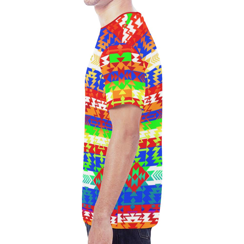 Grand Entry Traditional New All Over Print T-shirt for Men/Large Size (Model T45) New All Over Print T-shirt for Men/Large (T45) e-joyer