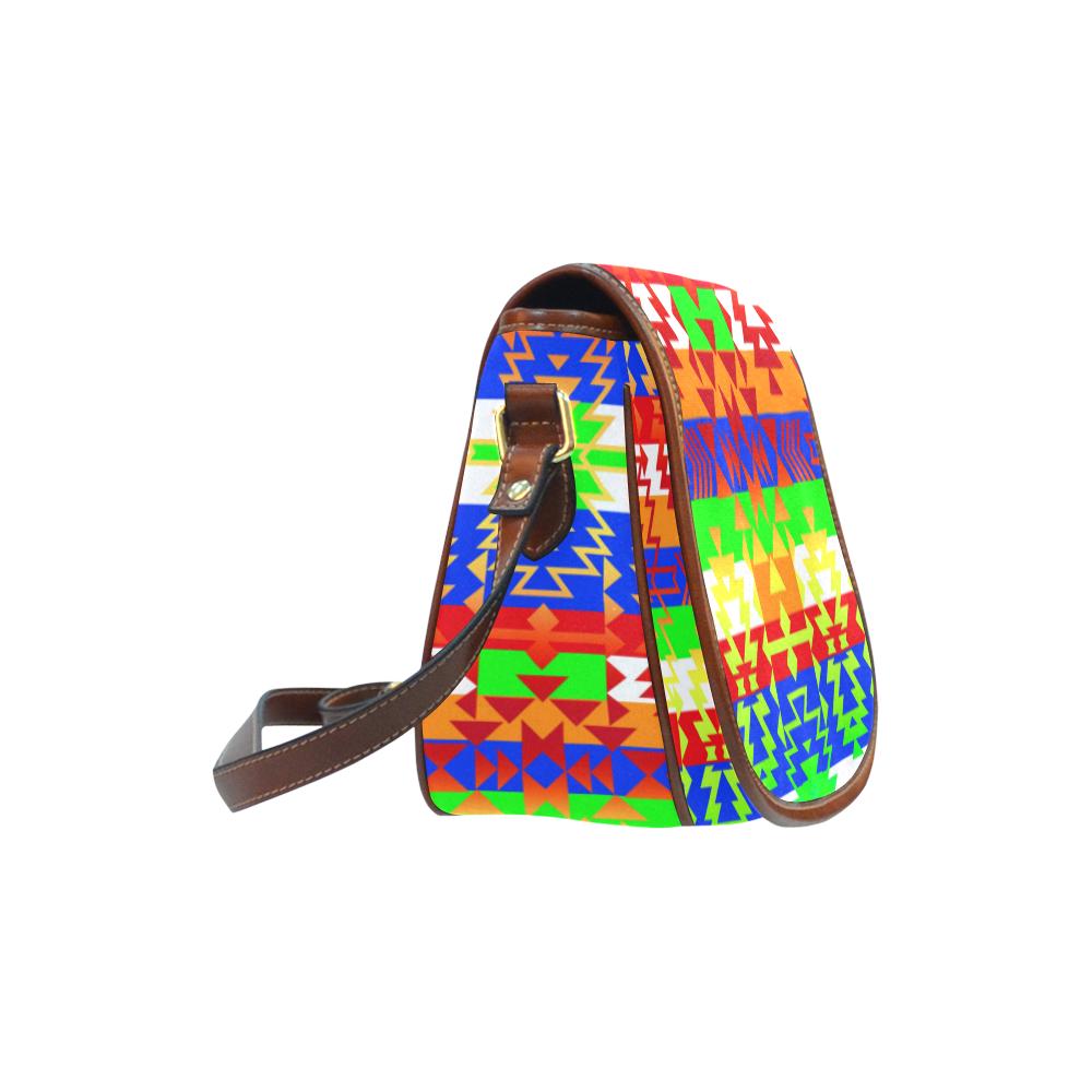 Grand Entry Traditional Saddle Bag/Small (Model 1649) Full Customization Saddle Bag/Small (Full Customization) e-joyer