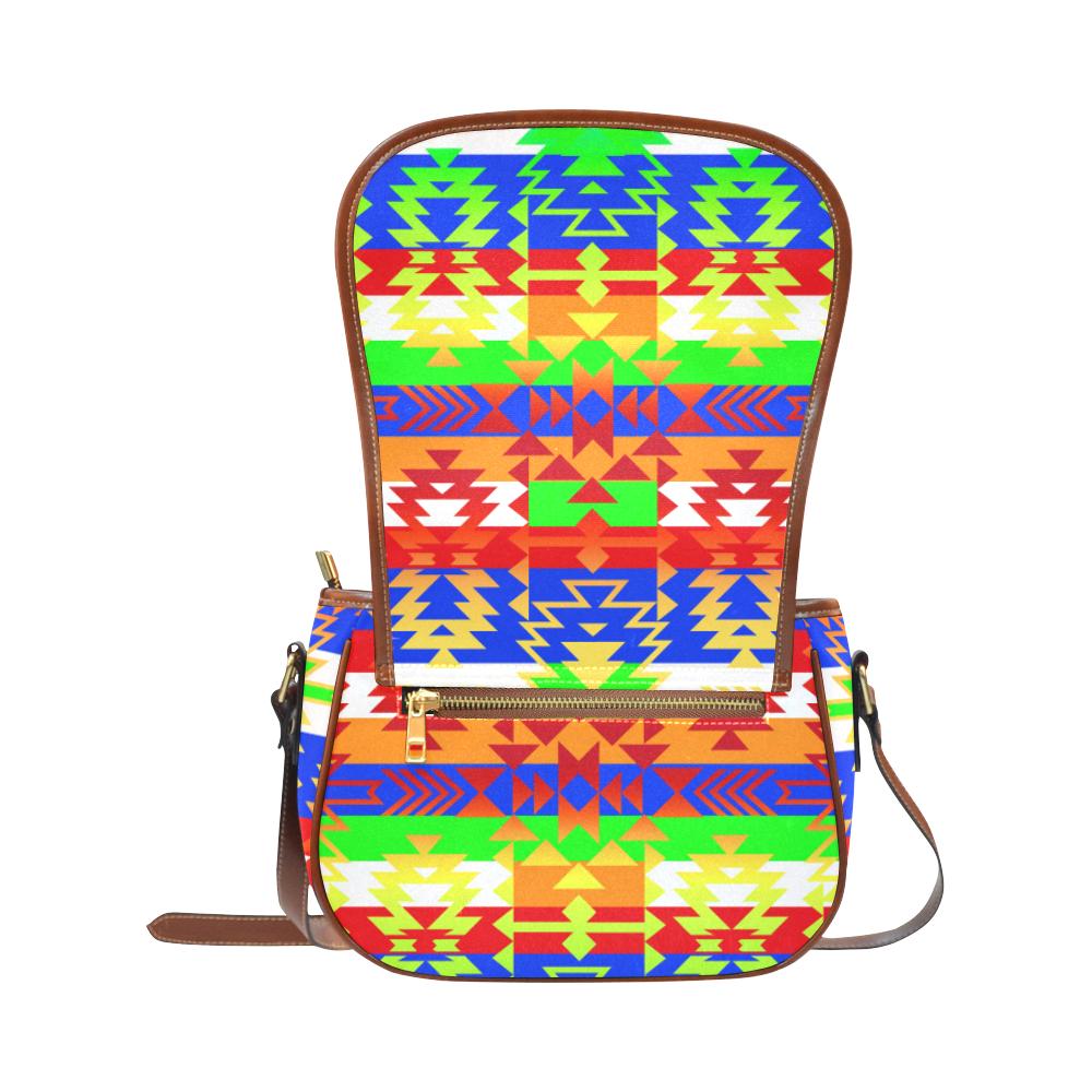 Grand Entry Traditional Saddle Bag/Small (Model 1649) Full Customization Saddle Bag/Small (Full Customization) e-joyer
