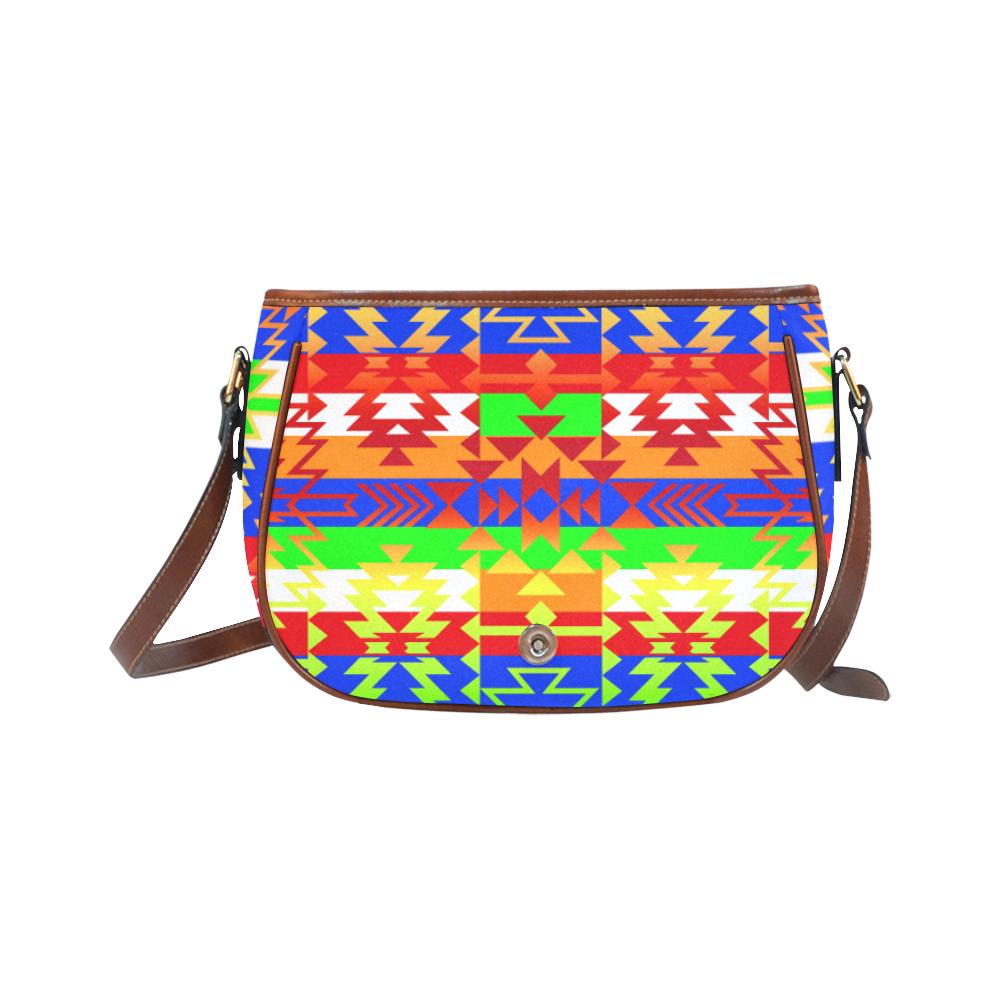 Grand Entry Traditional Saddle Bag/Small (Model 1649) Full Customization Saddle Bag/Small (Full Customization) e-joyer