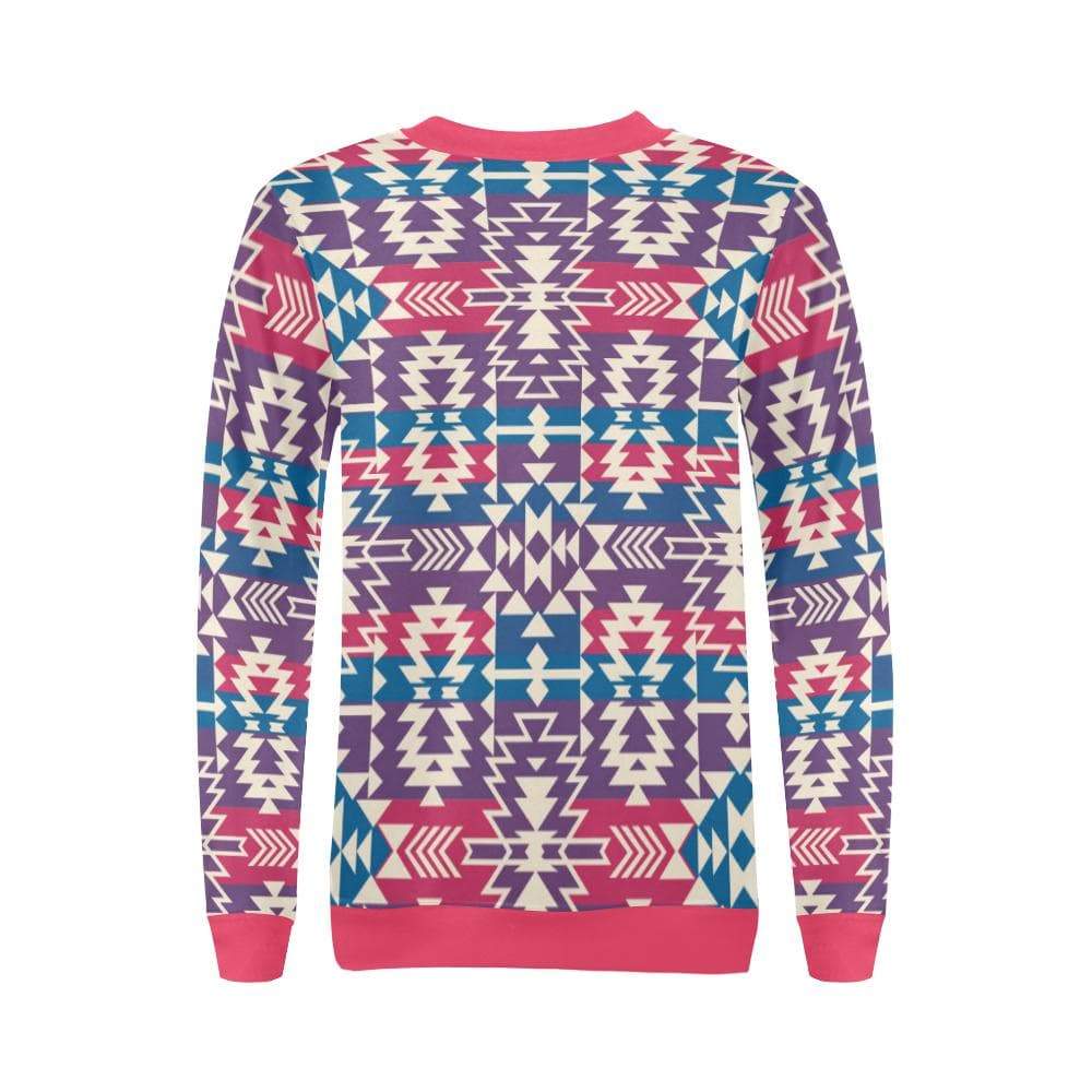 Grand Entry Women's Fancy All Over Print Crewneck Sweatshirt for Women (Model H18) Crewneck Sweatshirt for Women (H18) e-joyer