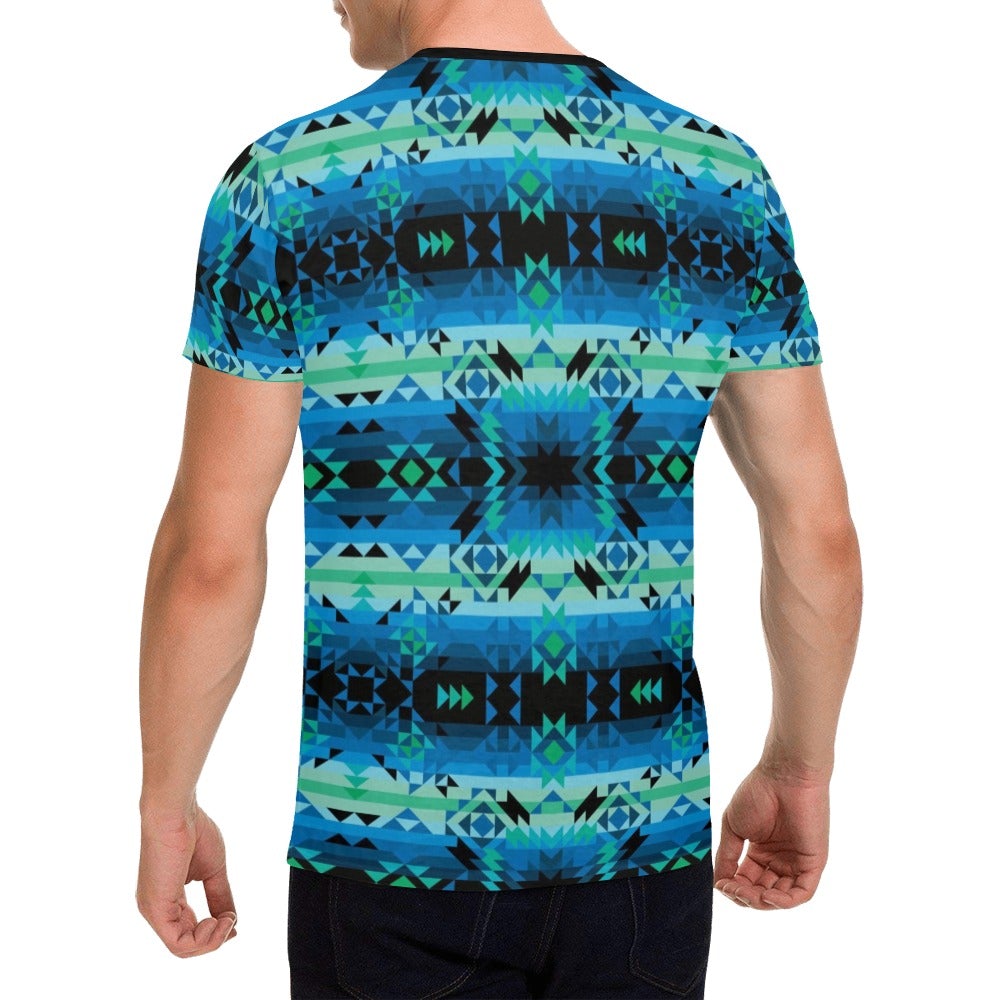 Green Star All Over Print T-Shirt for Men (USA Size) (Model T40) All Over Print T-Shirt for Men (T40) e-joyer
